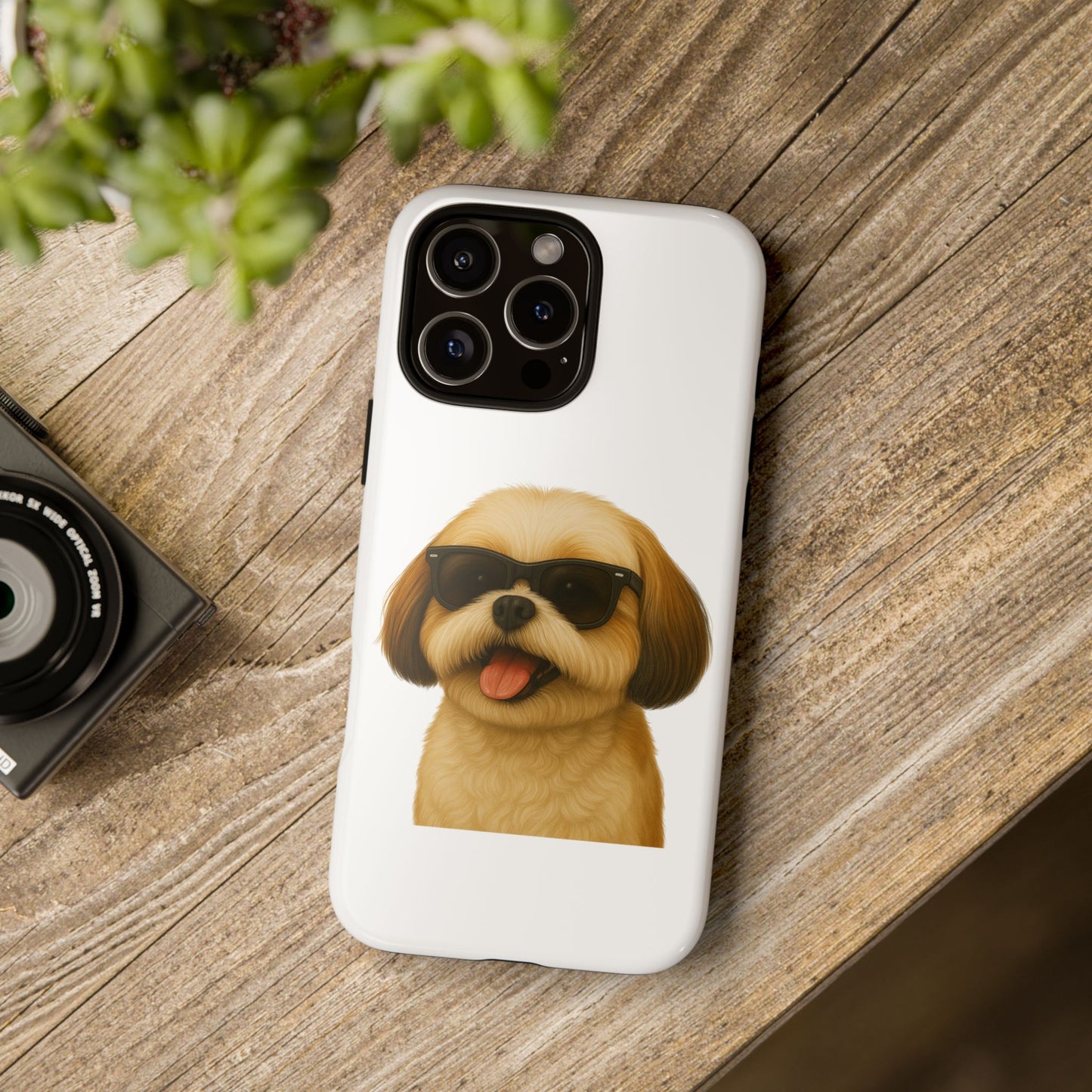 Shih Tzu Wearing Sunglasses - Tough Phone Case