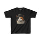 Calico Cat Wearing Bowler Hat - Youth T-Shirt - Too Cute Pets