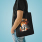 Tabby Cat Wearing a Fedora - Cotton Tote Bag