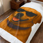 Golden Retriever Wearing Sunglasses - Sherpa Blanket