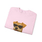 Miniature Schnauzer Wearing Sunglasses - Adult Crewneck Sweatshirt