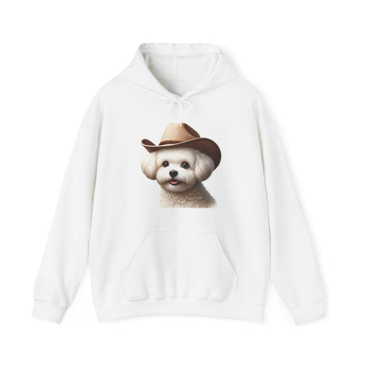 Cute Maltese Wearing A Cowgirl - Adult Hoodie - Too Cute Pets