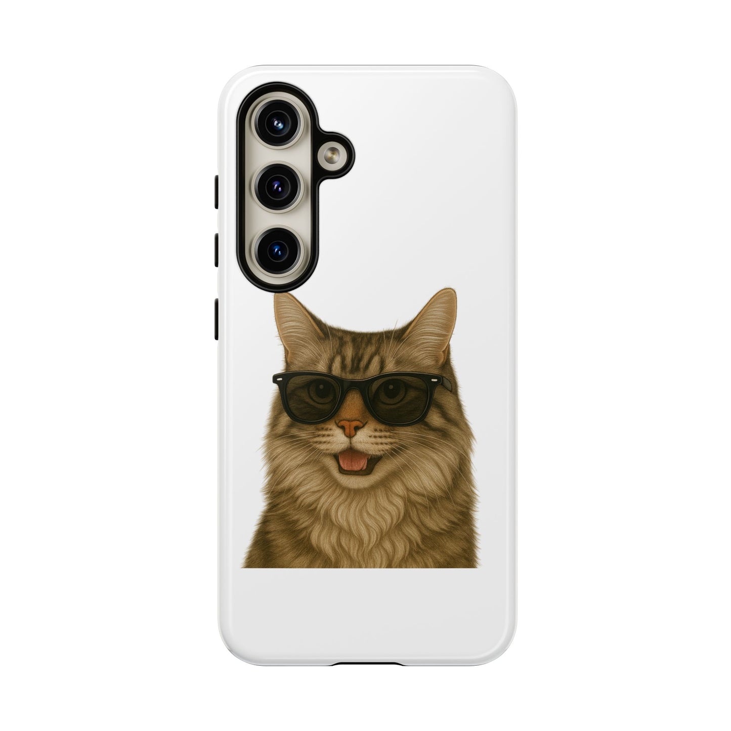 Siberian Cat Wearing Sunglasses - Tough Phone Case