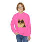 Domestic Longhaired Calico Cat Wearing Sunglasses - Youth Sweatshirt