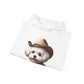 Cute Maltese Wearing A Cowgirl Hat - Adult Hoodie - Too Cute Pets