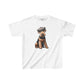 Aerdale Terrier Wearing Tweed Flat Cap #2- Youth T-Shirt  - Too Cute Pets