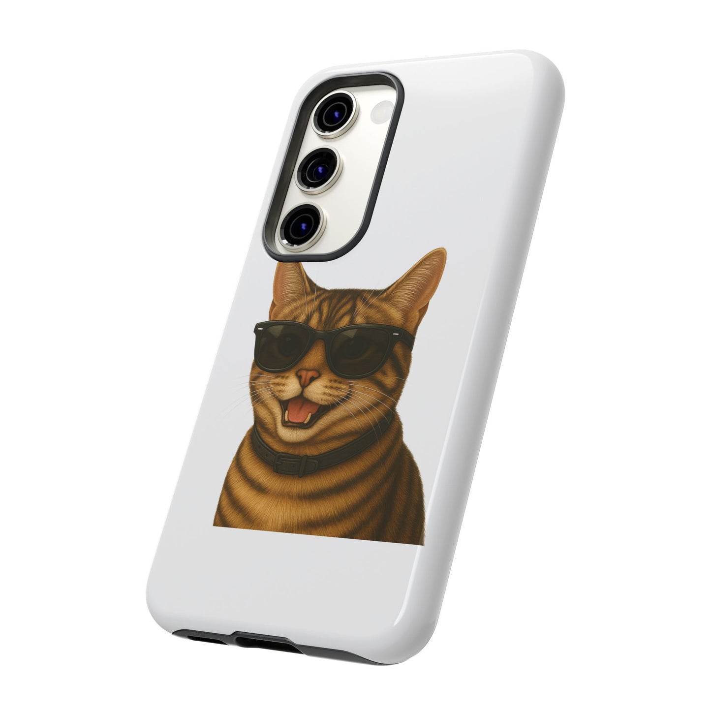 Tabby Cat Wearing Sunglasses - Tough Phone Case