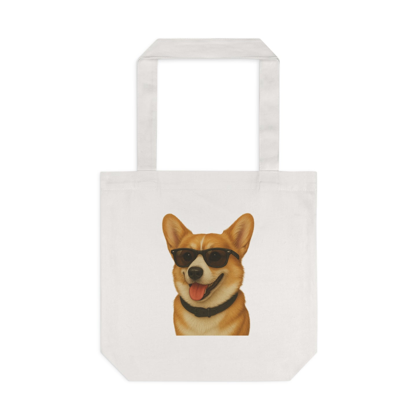 Corgi Wearing Sunglasses Cotton Tote Bag