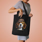 Beagle Wearing a Deerstalker Hat - Cotton Tote Bag