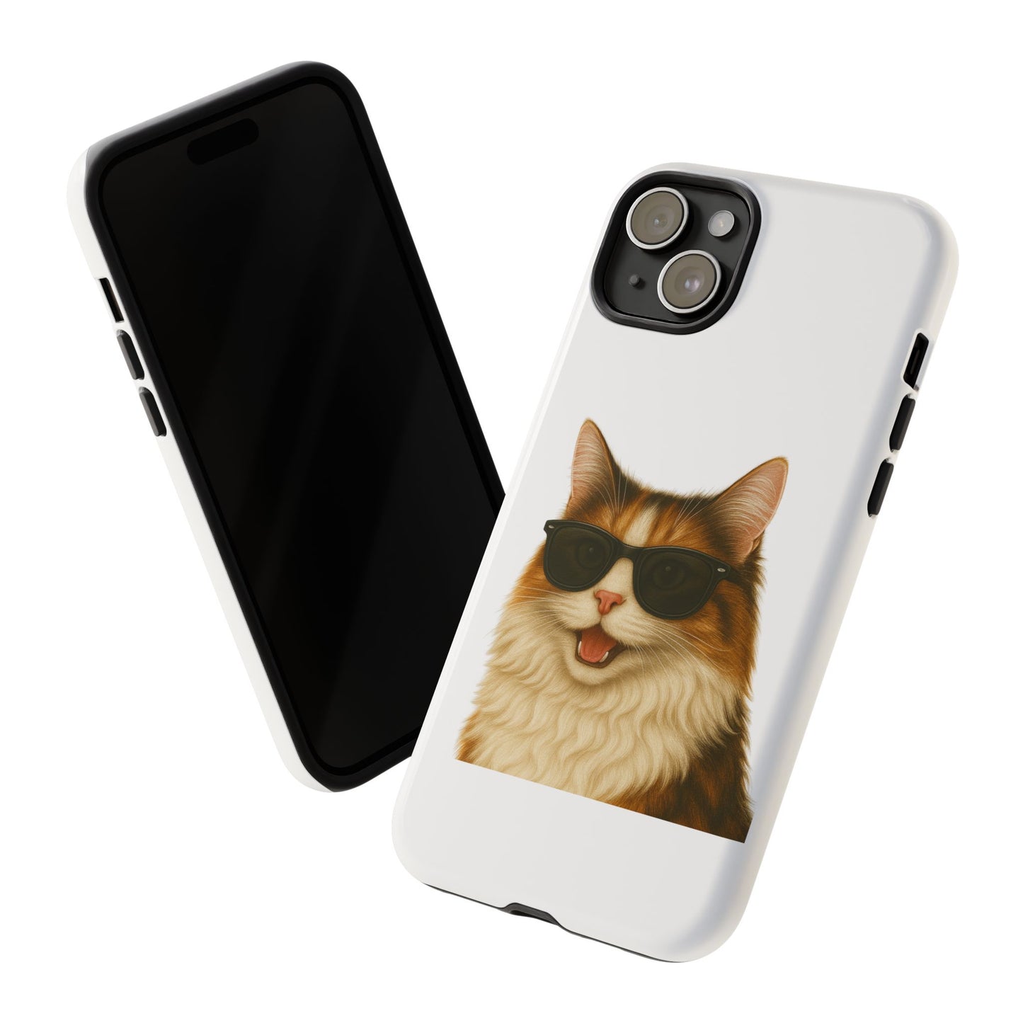 Calico Cat Wearing Sunglasses - Tough Phone Case