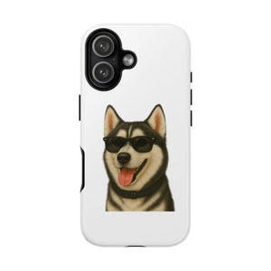 Siberian Husky Wearing Sunglasses - Tough Phone Case