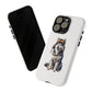 Husky Wearing a Fur Hunter Hat - Tough Phone Case