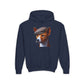 Basenji With Tweed Flat Cap - Hooded Youth Sweatshirt - Too Cute Pets