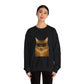 Maine Coon Wearing Sunglasses - Adult Crewneck Sweatshirt