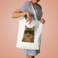 Siberian Cat Wearing Sunglasses Cotton Tote Bag