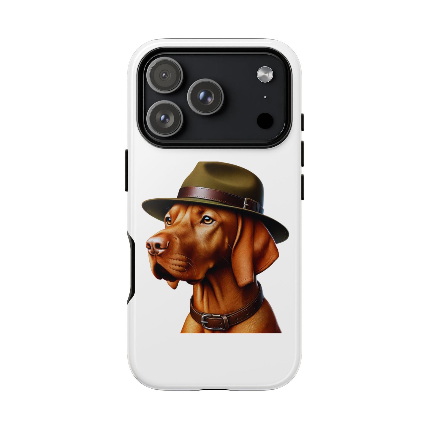 Vizsla Wearing a Campaign Hat - Tough Phone Case