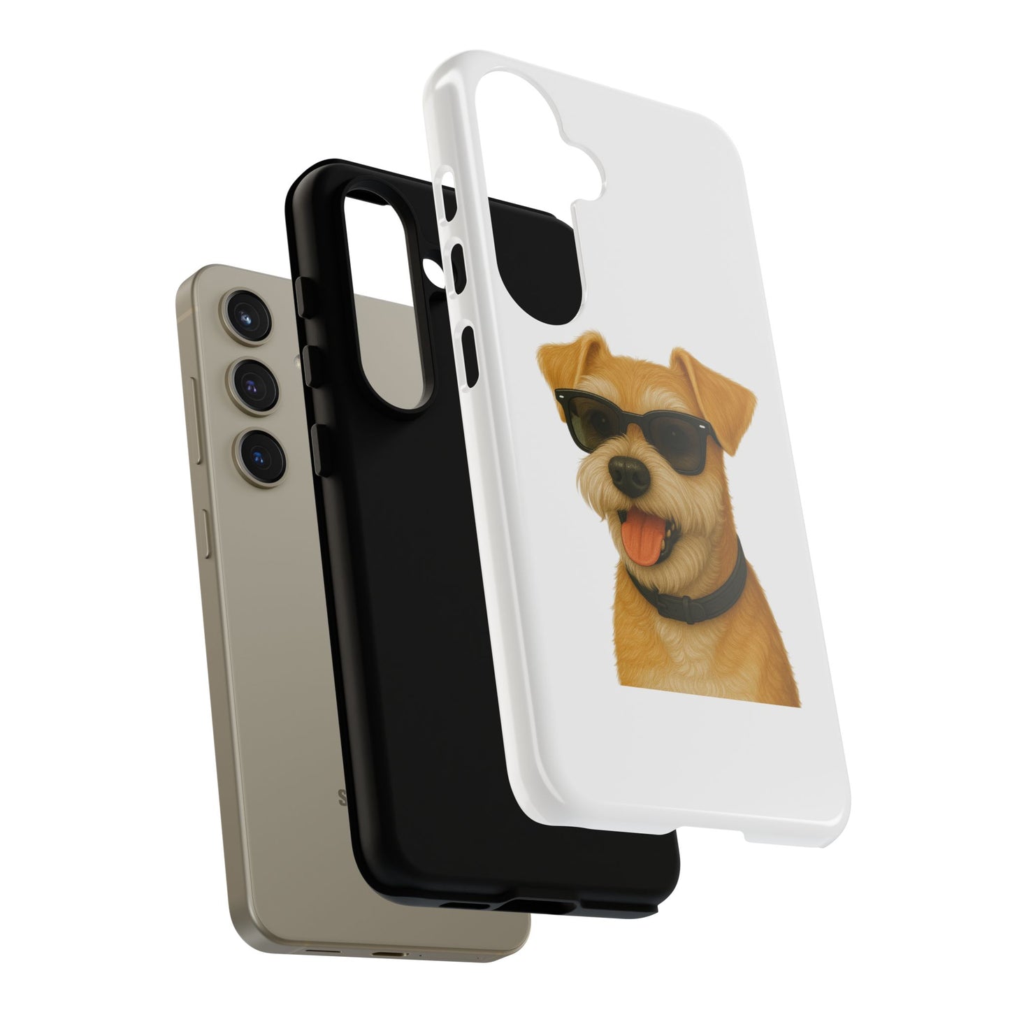 Miniature Schnauzer Wearing Sunglasses - Tough Phone Case