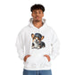 Cute Corgi Wearing A Train Conductors Hat - Adult Hoodie - Too Cute Pets