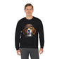 Smiling Beagle Wearing Deerstalker Hat - Adult Crewneck Sweatshirt - Too Cute Pets