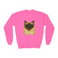 Ragdoll Cat Wearing Sunglasses - Youth Crewneck Sweatshirt