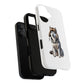 Husky Wearing a Fur Hunter Hat - Tough Phone Case
