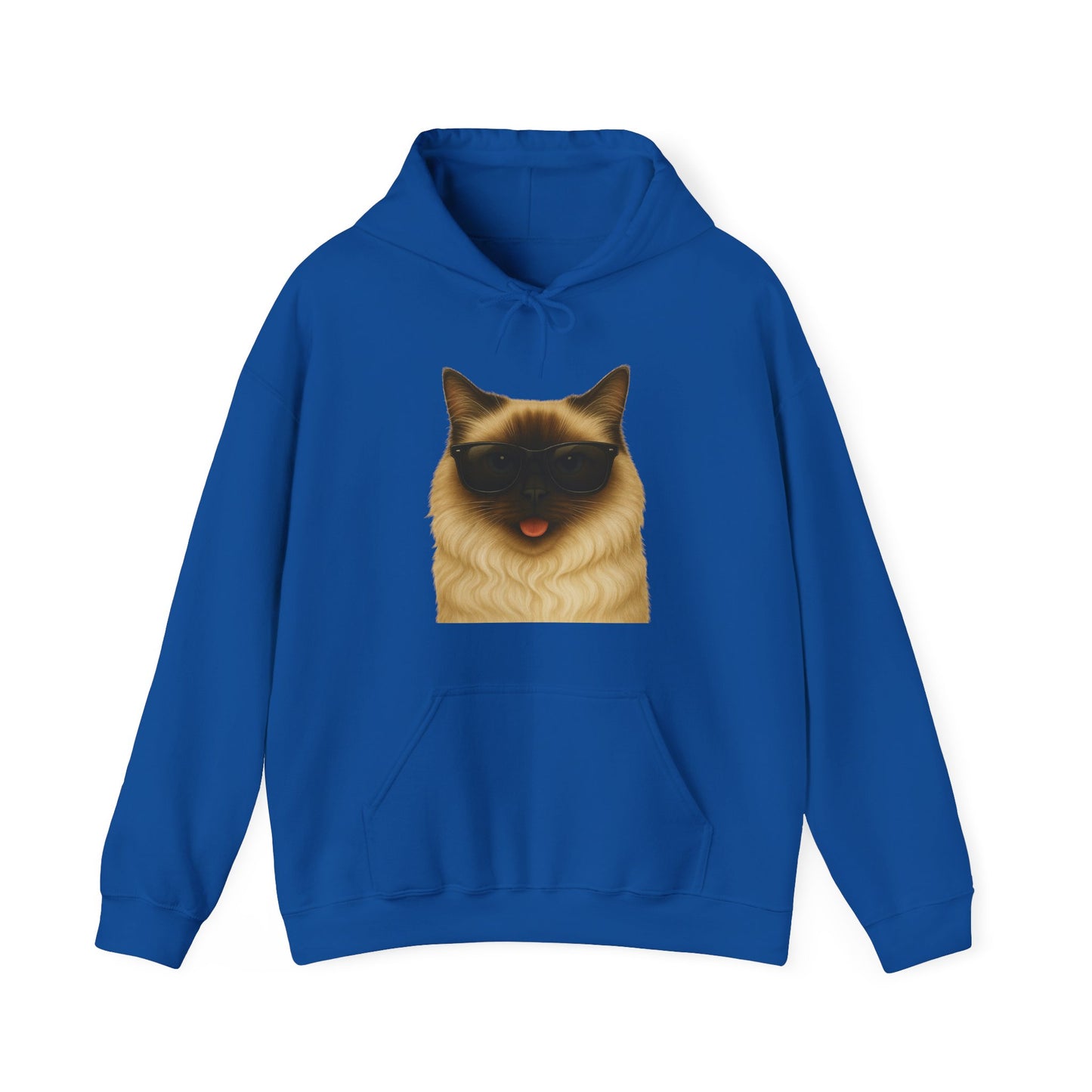 Ragdoll Cat Wearing Sunglasses - Adult Hoodie