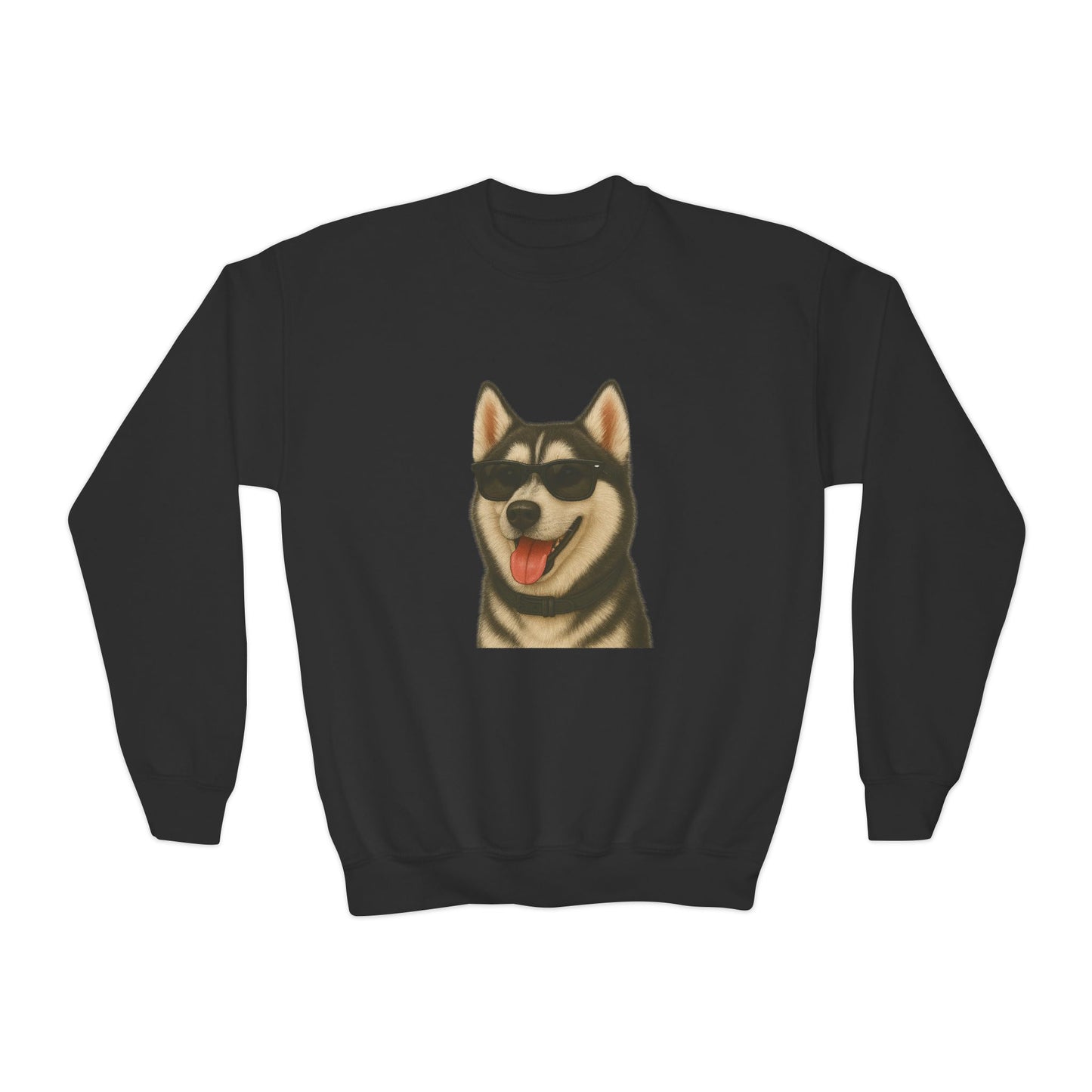 Siberian Husky Wearing Sunglasses - Youth Sweatshirt