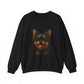 Yorkshire Terrier Wearing Sunglasses - Adult Crewneck Sweatshirt