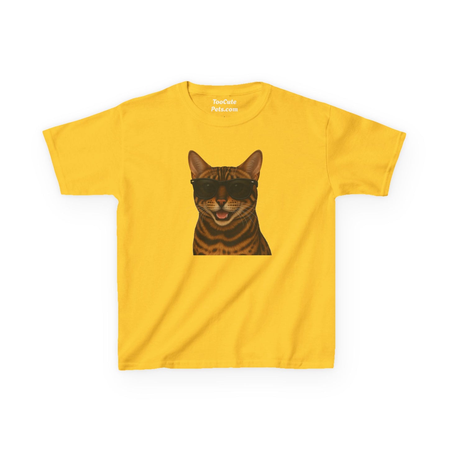 BengalCat Wearing Sunglasses - Kids Tee