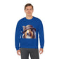 Collie Wearing Cloche Hat - Adult Crewneck Sweatshirt - Too Cute Pets