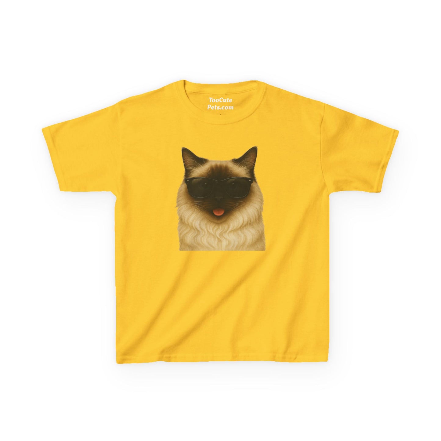 Ragdoll Cat Wearing Sunglasses Kids Tee