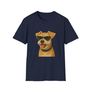 Miniature Schnauzer Wearing Sunglasses - Adult T-Shirt