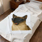 Siamese Cat Wearing Sunglasses - Sherpa Blanket