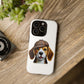 Beagle Wearing a Deerstalker Hat - Tough Phone Case