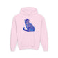 Tabby Wearing Top Hat (Multi Color Image) - Youth Hoodie - Too Cute Pets
