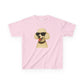 White Poodle Wearing Sunglasses - Kids Tee