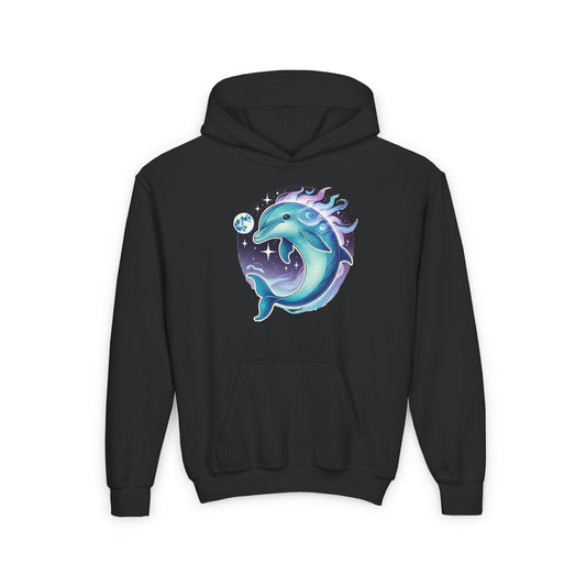 Luna The Dolphin Youth Hoodie Sweatshirt