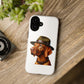 Vizsla Wearing a Campaign Hat - Tough Phone Case