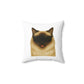 Ragdoll Cat Wearing Sunglasses - Throw Pillow