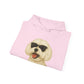 Maltese Wearing Sunglasses - Adult Hoodie