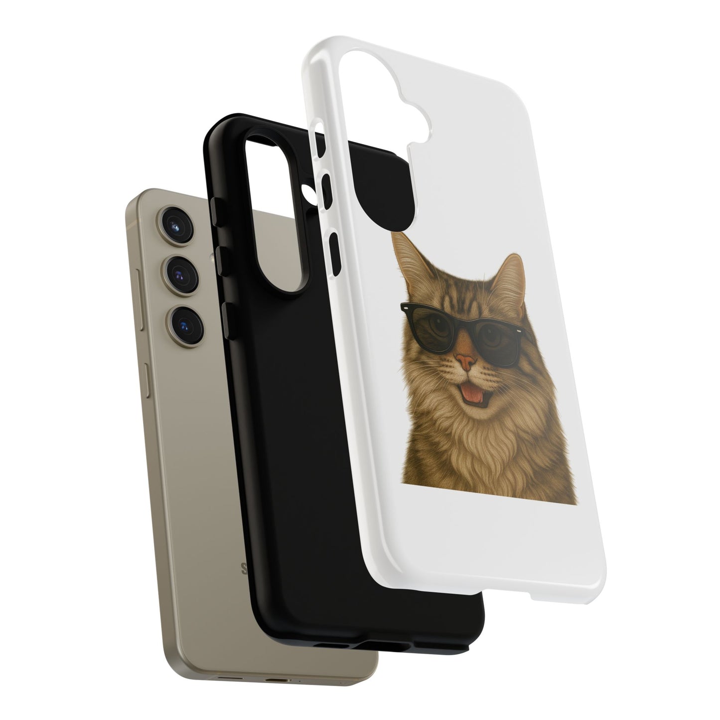 Siberian Cat Wearing Sunglasses - Tough Phone Case