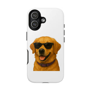Golden Retriever Wearing Sunglasses - Tough Phone Case