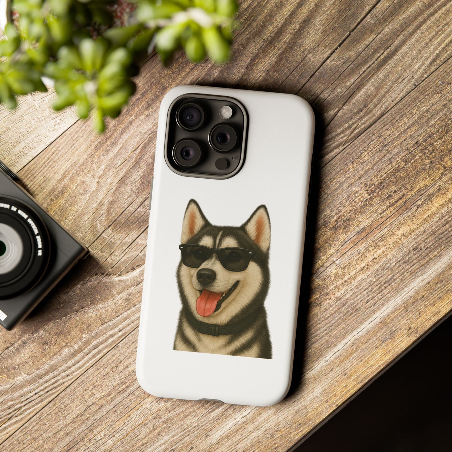Siberian Husky Wearing Sunglasses - Tough Phone Case