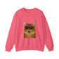 Maine Coon Wearing Sunglasses - Adult Crewneck Sweatshirt