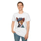 Basenji Pup Wearing Tweed Cap - Adult T-Shirt - Too Cute Pets