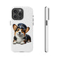 Corgi Wearing a Conductor's Hat - Tough Phone Case