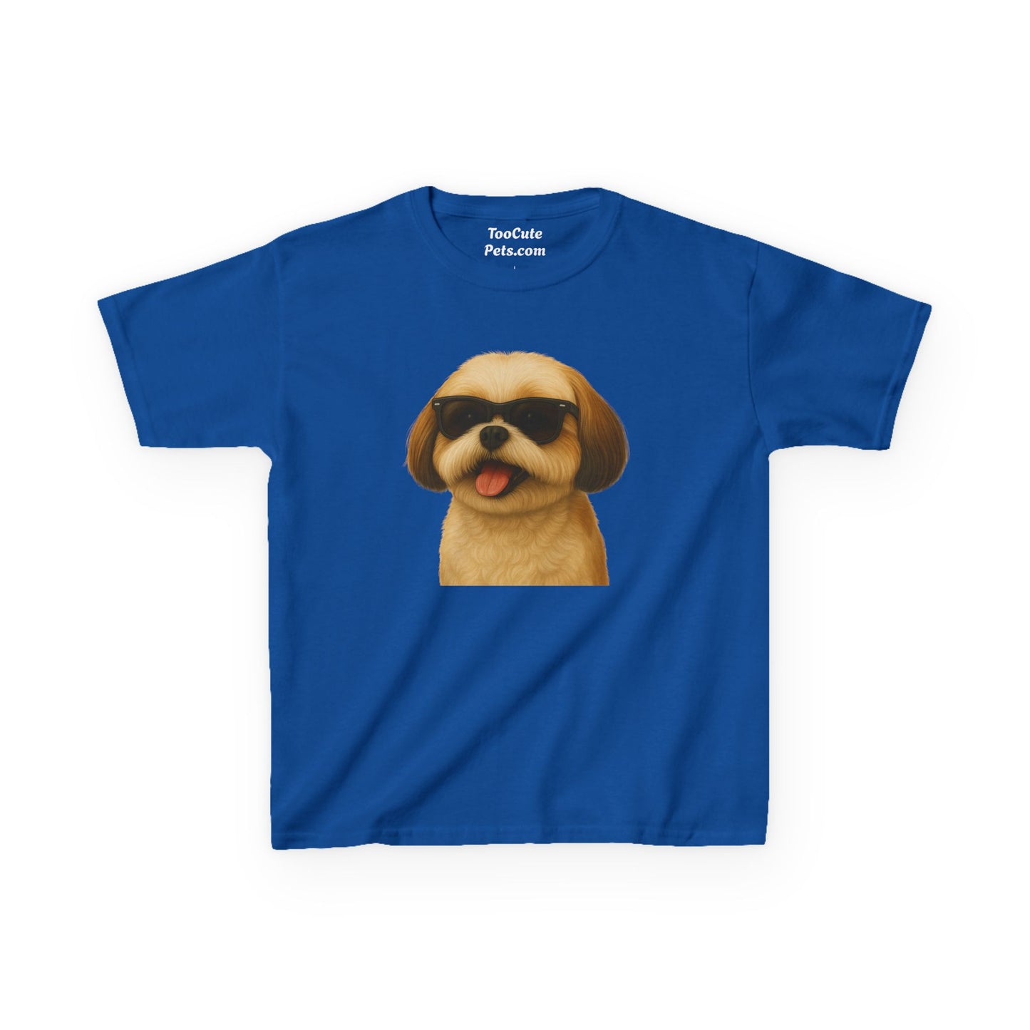 Shih Tzu Wearing Sunglasses - Kids Tee