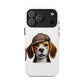 Beagle Wearing a Deerstalker Hat - Tough Phone Case