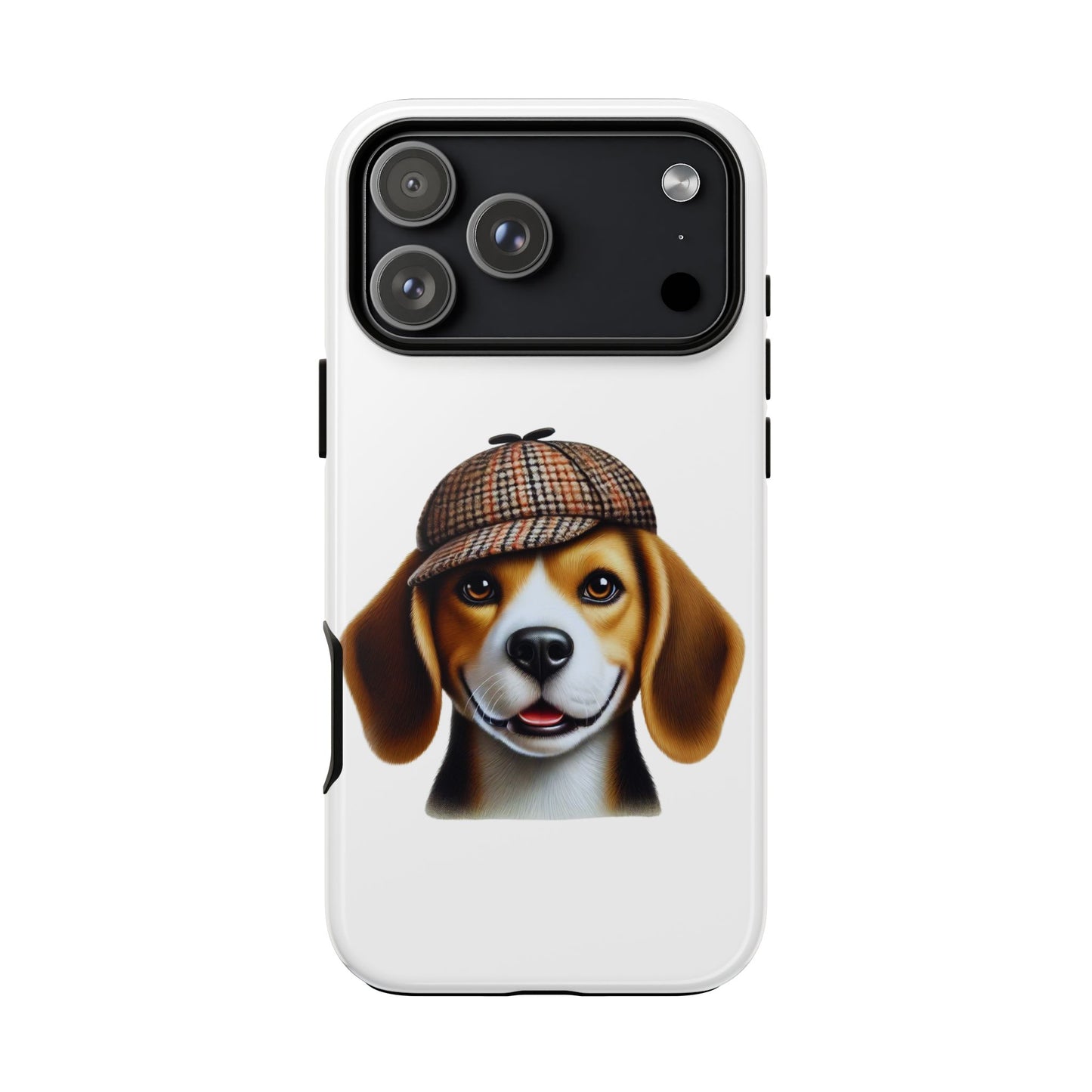Beagle Wearing a Deerstalker Hat - Tough Phone Case