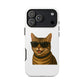 Tabby Cat Wearing Sunglasses - Tough Phone Case